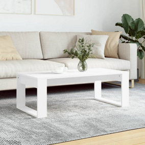 Berkfield Coffee Table White 102x50x35 cm Engineered Wood