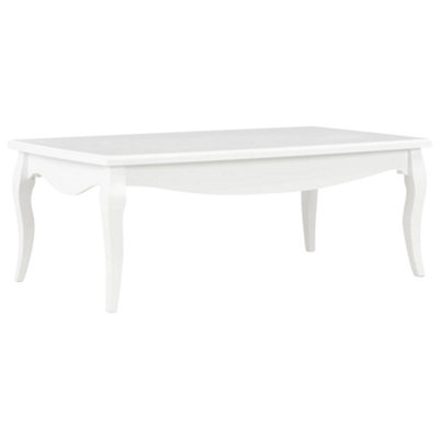 Berkfield Coffee Table White 110x60x40 cm Solid Pine Wood