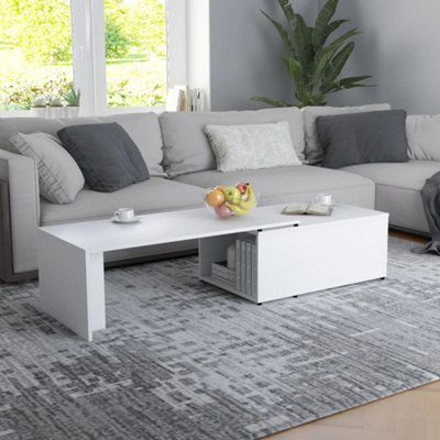 Berkfield Coffee Table White 150x50x35 cm Engineered Wood