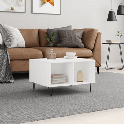 Berkfield Coffee Table White 60x50x36.5 cm Engineered Wood