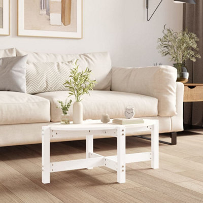 Pine and deals white coffee table