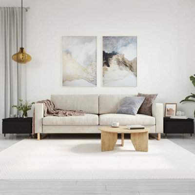 Berkfield Coffee Tables 2 pcs Black 50x46x35 cm Engineered Wood