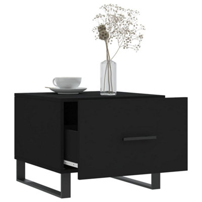 Berkfield Coffee Tables 2 pcs Black 50x50x40 cm Engineered Wood