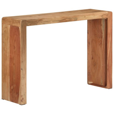 Berkfield Console Table 110x30x76 cm Solid Wood Acacia