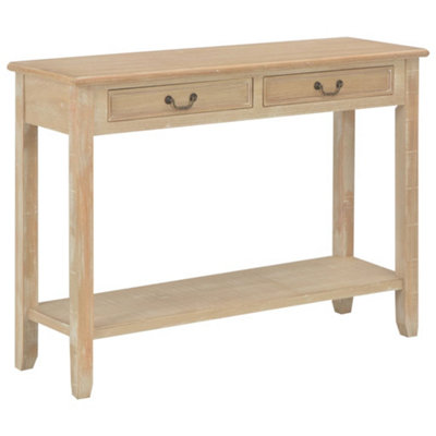 Berkfield Console Table 110x35x80 cm Wood | DIY at B&Q