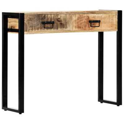 Berkfield Console Table 90x30x75 cm Solid Mango Wood