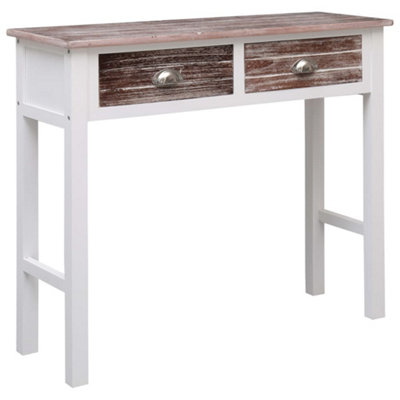 Berkfield Console Table Brown 90x30x77 cm Wood