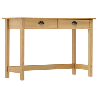 Berkfield Console Table Hill Range with 2 Drawers 110x45x74 cm Solid ...