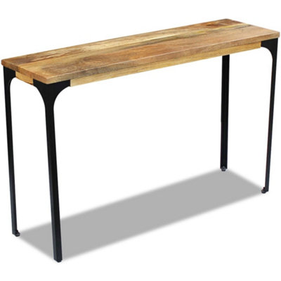 Berkfield Console Table Mango Wood 120x35x76 cm