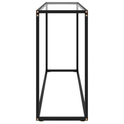 Berkfield Console Table Transparent 120x35x75 cm Tempered Glass