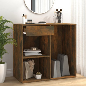 Berkfield Cosmetic Cabinet Smoked Oak 80x40x75 cm Engineered Wood
