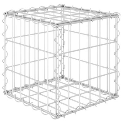 Berkfield Cube Gabion Raised Bed Steel Wire 30x30x30 cm