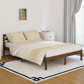 Berkfield Day Bed Solid Wood Pine 140x200 cm Double Honey Brown
