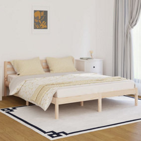 Berkfield Day Bed Solid Wood Pine 160x200 cm King Size