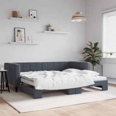 Dark wood deals daybed with trundle