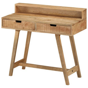 Berkfield Desk 100x45x90 cm Solid Rough Mango Wood