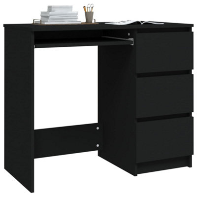 Berkfield Desk Black 90x45x76 cm Engineered Wood