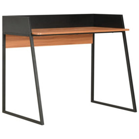 Berkfield Desk Black and Brown 90x60x88 cm