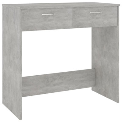 Berkfield Desk Concrete Grey 80x40x75 cm Engineered Wood