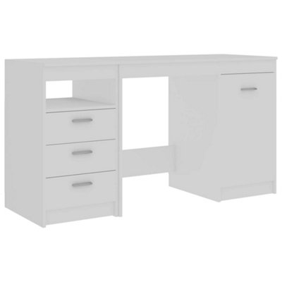 Berkfield Desk White 140x50x76 cm Engineered Wood