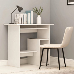 Berkfield Desk White 80x45x74 cm Engineered Wood