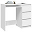 Berkfield Desk White 90x45x76 cm Engineered Wood