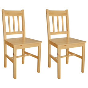 Berkfield Dining Chairs 2 pcs Pinewood