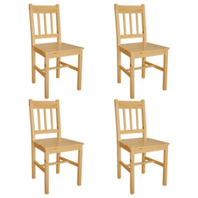 Berkfield Dining Chairs 4 pcs Pinewood
