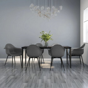 Berkfield Dining Chairs 6 pcs Grey PP