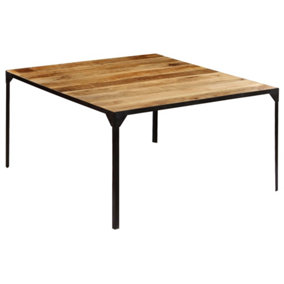 Berkfield Dining Table 140x140x76 cm Solid Mango Wood