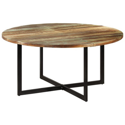 Berkfield Dining Table 150x75 cm Solid Wood Reclaimed