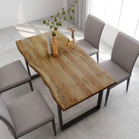 Berkfield Dining Table 160x80x76 cm Solid Acacia Wood