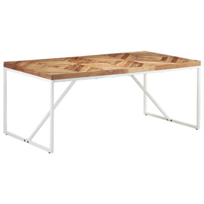 Berkfield Dining Table 180x90x76 cm Solid Acacia and Mango Wood