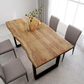 Berkfield Dining Table 180x90x76 cm Solid Acacia Wood