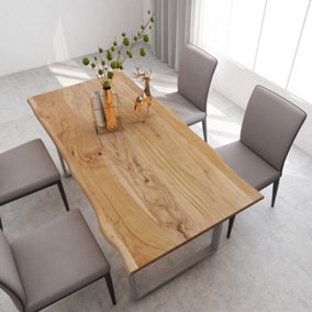 Berkfield Dining Table 180x90x76 cm Solid Acacia Wood