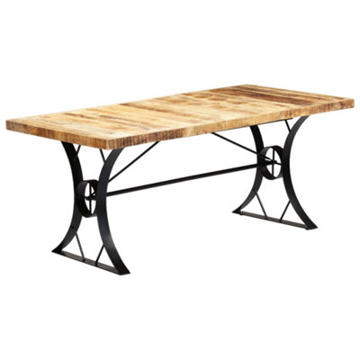 Berkfield Dining Table 180x90x76 cm Solid Mango Wood