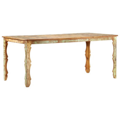 Berkfield Dining Table 180x90x76 cm Solid Reclaimed Wood
