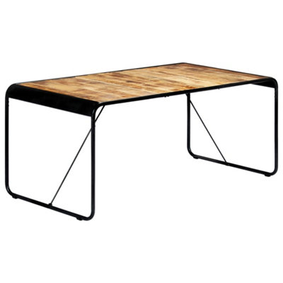 Berkfield Dining Table 180x90x76 cm Solid Rough Mango Wood