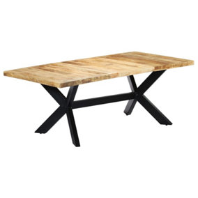 Berkfield Dining Table 200x100x75 cm Solid Mango Wood