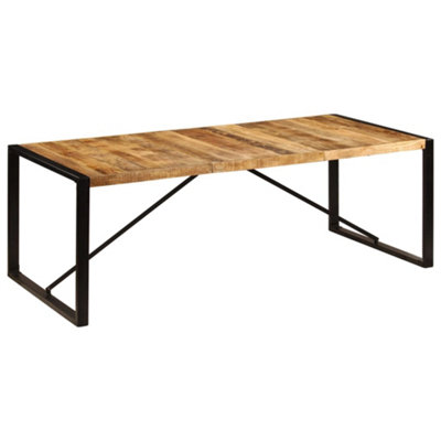 Berkfield Dining Table 220x100x75 cm Solid Mango Wood