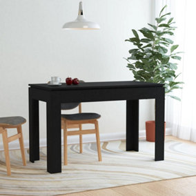Berkfield Dining Table Black 120x60x76 cm Engineered Wood