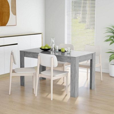 Berkfield Dining Table Concrete Grey 140x74.5x76 cm Engineered Wood