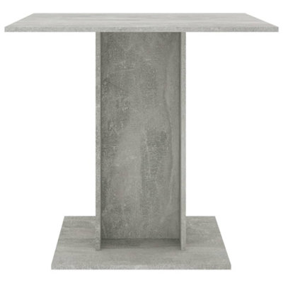 Berkfield Dining Table Concrete Grey 80x80x75 cm Engineered Wood