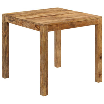 Berkfield Dining Table Solid Mango Wood 82x80x76 cm