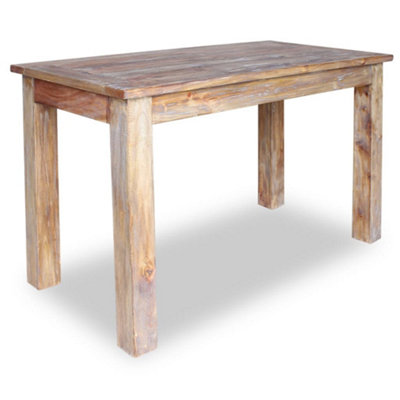 Berkfield Dining Table Solid Reclaimed Wood 120x60x77 cm