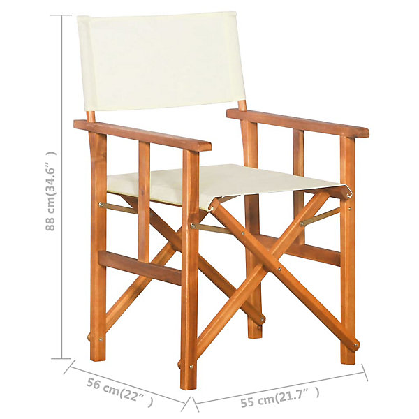 Berkfield Director's Chair Solid Acacia Wood Berkfield Director's Chair Solid Acacia Wood