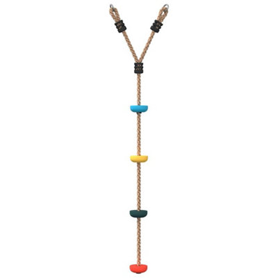 Berkfield Disc Rope Swing for Kids with 4 Treads Multicolour