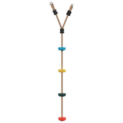 Berkfield Disc Rope Swing for Kids with 4 Treads Multicolour