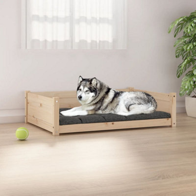 Berkfield Dog Bed 105.5x75.5x28 cm Solid Pine Wood Price Comparisons | Compare The Build