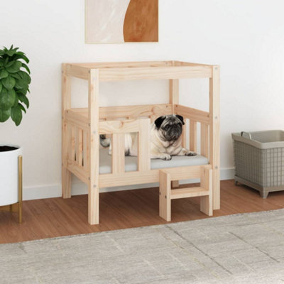 Berkfield Dog Bed 65.5x43x70 cm Solid Wood Pine Price Comparisons | Compare The Build